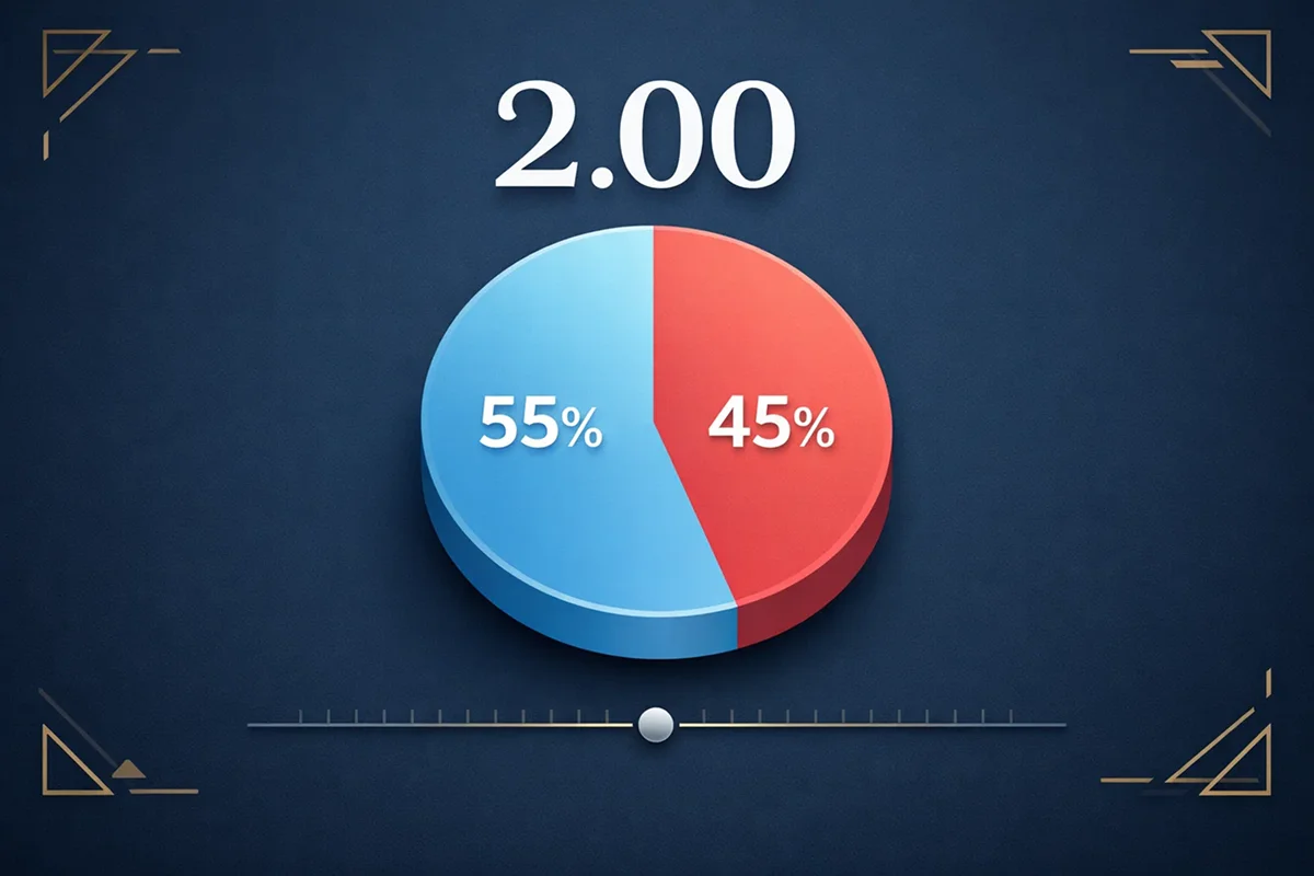 Visuel forklaring af hvordan odds og sandsynlighed hænger sammen