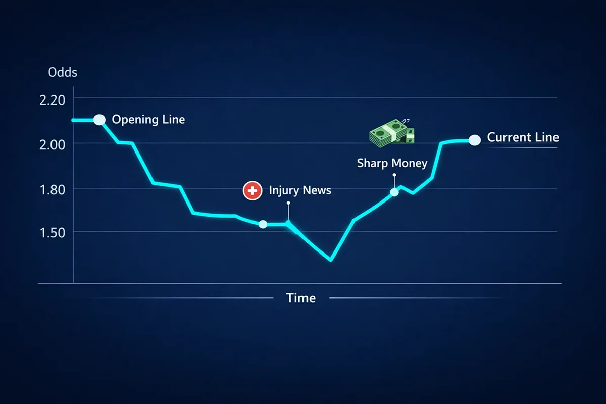 Odds Line Movement Analyse af odds bevægelser og line movement i betting